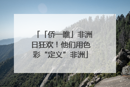 「侨一瞧」非洲日狂欢！他们用色彩“定义”非洲