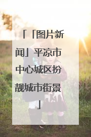 「图片新闻」平凉市中心城区扮靓城市街景