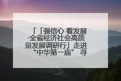 「强信心 看发展·全省经济社会高质量发展调研行」走进“中华第一庙” 寻根伏羲 祭祖龙城
