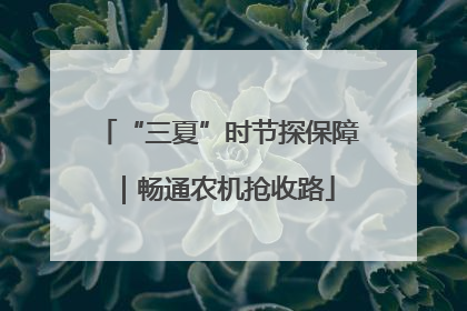 “三夏”时节探保障｜畅通农机抢收路