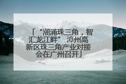 “潮涌珠三角，智汇龙江畔” 漳州高新区珠三角产业对接会在广州召开
