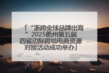 “浙跨全球品牌出海”2025衢州第五届四省边际跨境电商资源对接活动成功举办