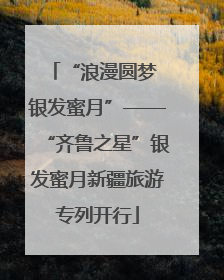 “浪漫圆梦 银发蜜月”——“齐鲁之星”银发蜜月新疆旅游专列开行