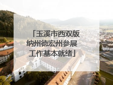 玉溪市西双版纳州德宏州参展工作基本就绪