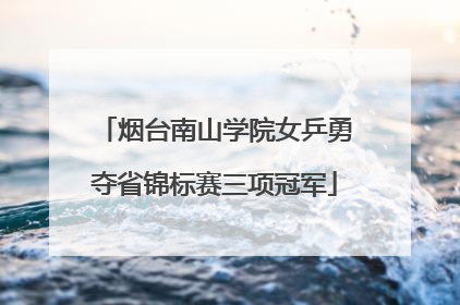 烟台南山学院女乒勇夺省锦标赛三项冠军