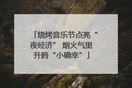 烧烤音乐节点亮“夜经济” 烟火气里升腾“小确幸”