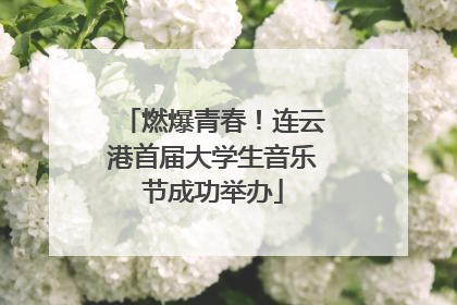 燃爆青春！连云港首届大学生音乐节成功举办