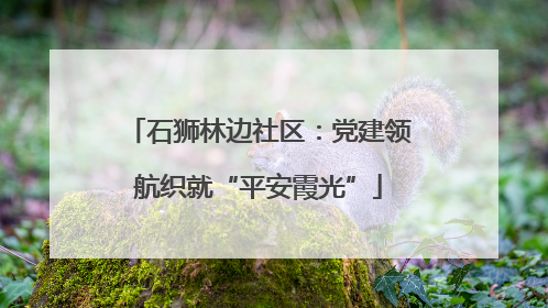 石狮林边社区：党建领航织就“平安霞光”