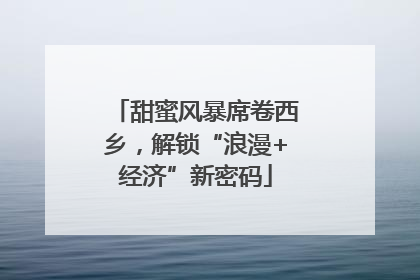 甜蜜风暴席卷西乡，解锁“浪漫+经济”新密码