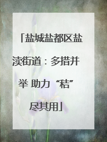 盐城盐都区盐渎街道：多措并举 助力“秸”尽其用