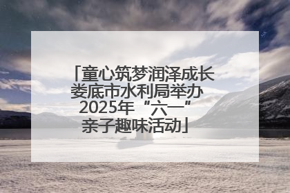 童心筑梦润泽成长 娄底市水利局举办2025年“六一”亲子趣味活动