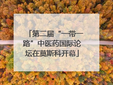 第二届“一带一路”中医药国际论坛在莫斯科开幕