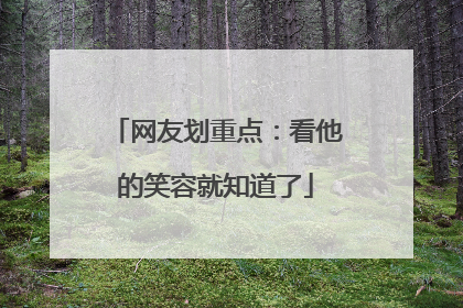 网友划重点：看他的笑容就知道了