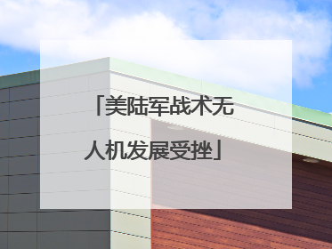 美陆军战术无人机发展受挫