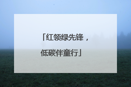 红领绿先锋，低碳伴童行