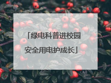 绿电科普进校园 安全用电护成长