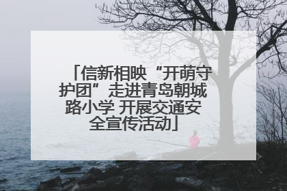 信新相映“开萌守护团”走进青岛朝城路小学 开展交通安全宣传活动