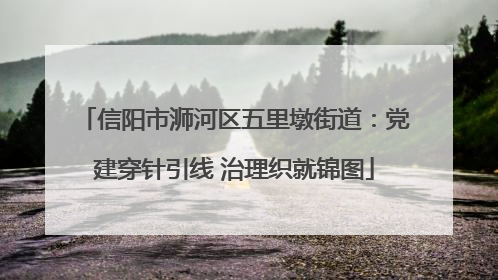 信阳市浉河区五里墩街道：党建穿针引线 治理织就锦图