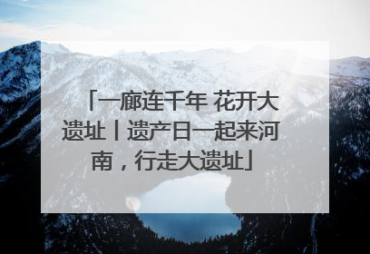 一廊连千年 花开大遗址丨遗产日一起来河南，行走大遗址