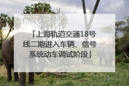 上海轨道交通18号线二期进入车辆、信号系统动车调试阶段