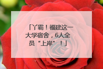 丫霸！福建这一大学宿舍，6人全员“上岸”！