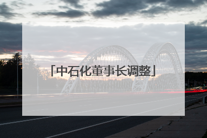 中石化董事长调整