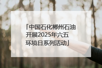 中国石化郴州石油开展2025年六五环境日系列活动