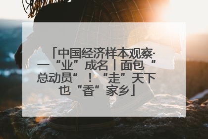 中国经济样本观察·一“业”成名丨面包“总动员”！“走”天下也“香”家乡