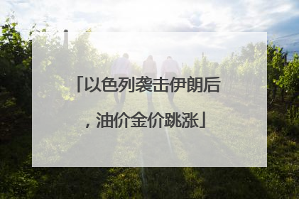 以色列袭击伊朗后，油价金价跳涨