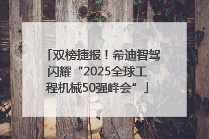 双榜捷报！希迪智驾闪耀“2025全球工程机械50强峰会”