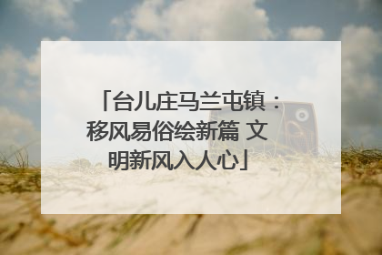 台儿庄马兰屯镇：移风易俗绘新篇 文明新风入人心
