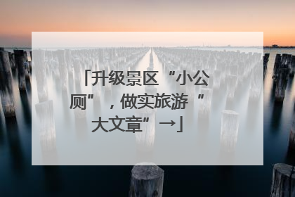 升级景区“小公厕”，做实旅游“大文章”→
