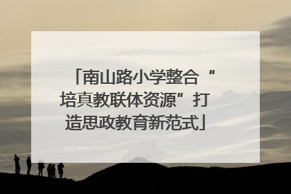 南山路小学整合“培真教联体资源”打造思政教育新范式