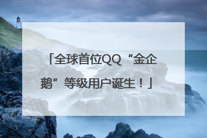 全球首位QQ“金企鹅”等级用户诞生！