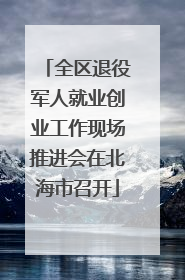 全区退役军人就业创业工作现场推进会在北海市召开