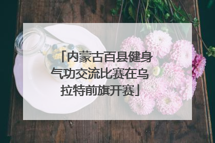 内蒙古百县健身气功交流比赛在乌拉特前旗开赛