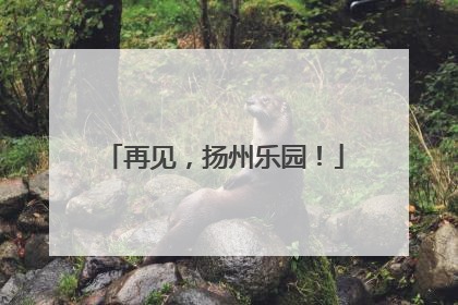 再见，扬州乐园！