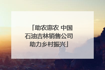 助农惠农 中国石油吉林销售公司助力乡村振兴