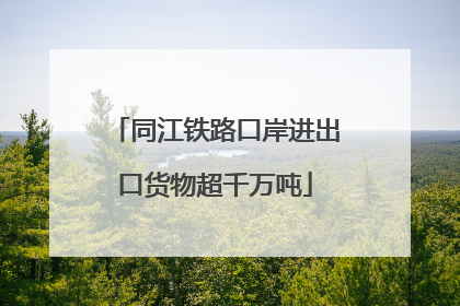 同江铁路口岸进出口货物超千万吨