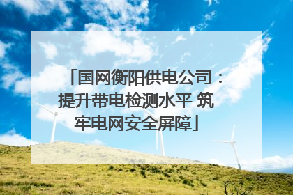 国网衡阳供电公司：提升带电检测水平 筑牢电网安全屏障