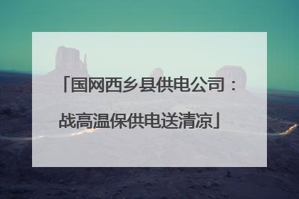 国网西乡县供电公司：战高温保供电送清凉