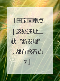 国宝画重点｜这处遗址三获“新发现”，都有啥看点？