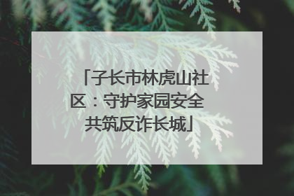 子长市林虎山社区：守护家园安全 共筑反诈长城