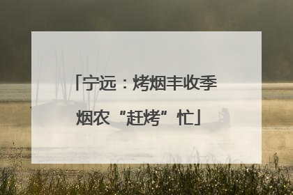 宁远：烤烟丰收季 烟农“赶烤”忙