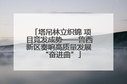 塔吊林立织锦 项目竞发成势——鲁西新区奏响高质量发展“奋进曲”