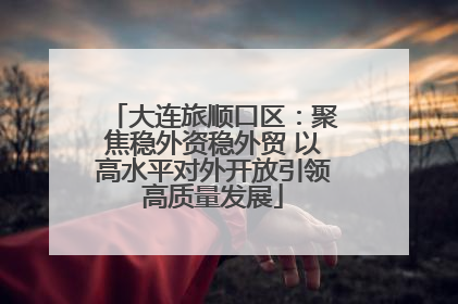 大连旅顺口区：聚焦稳外资稳外贸 以高水平对外开放引领高质量发展