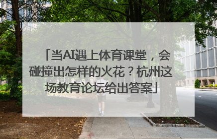 当AI遇上体育课堂，会碰撞出怎样的火花？杭州这场教育论坛给出答案