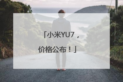 小米YU7，价格公布！