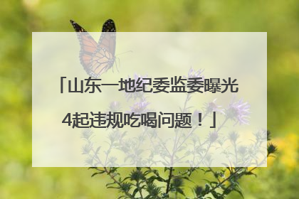 山东一地纪委监委曝光4起违规吃喝问题！