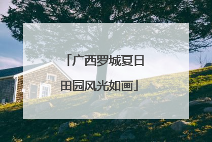 广西罗城夏日田园风光如画